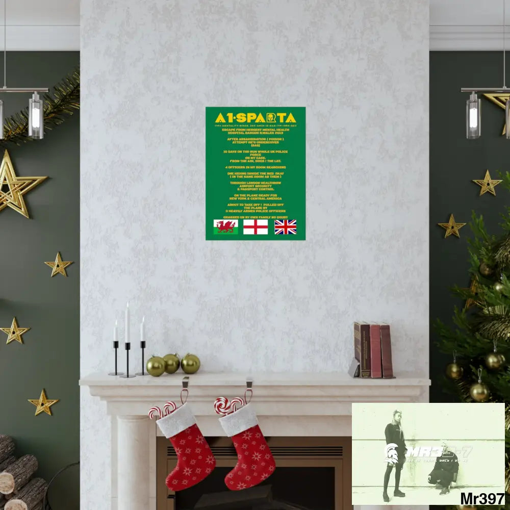 A1-Sparta Escape from Hergest MH Hospital 2013 Matte Vertical Posters Poster