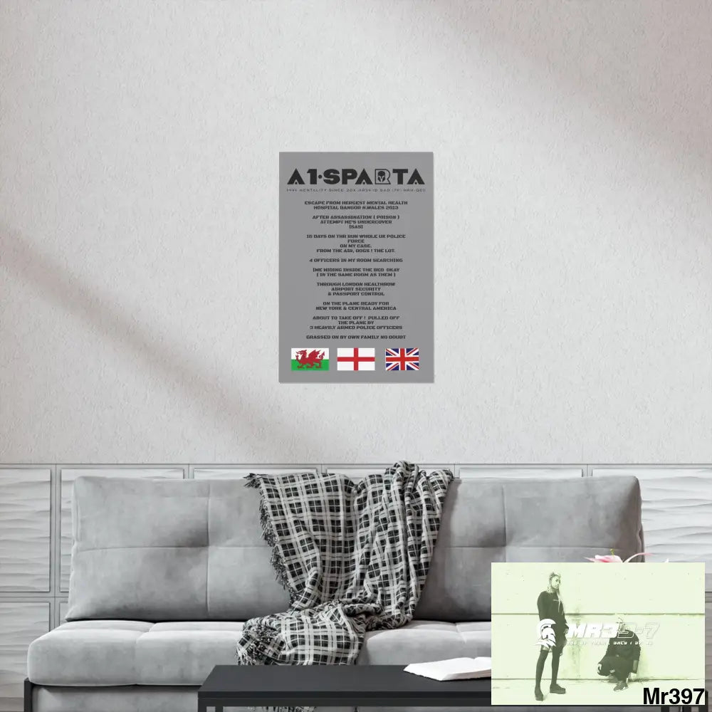 A1-Sparta Escape from Hergest MH Hospital 2013 Matte Vertical Posters Poster
