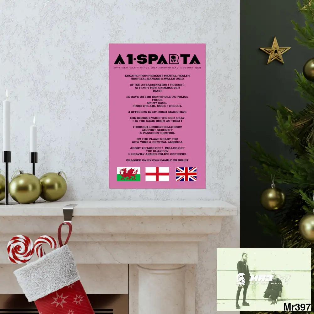 A1-Sparta Escape from Hergest MH Hospital 2013 Matte Vertical Posters Poster