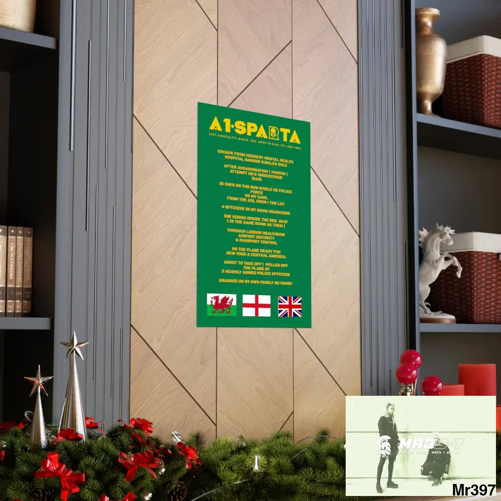 A1-Sparta Escape from Hergest MH Hospital 2013 Matte Vertical Posters Poster