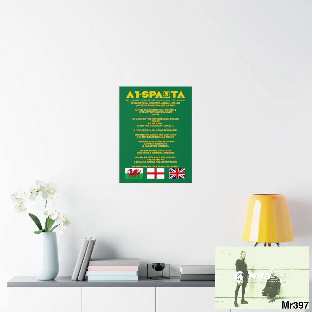 A1-Sparta Escape from Hergest MH Hospital 2013 Matte Vertical Posters Poster