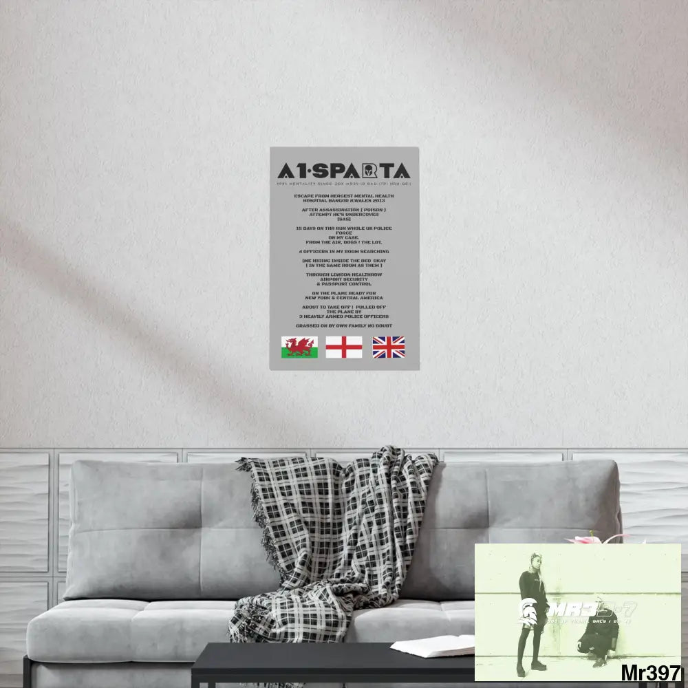 A1-Sparta Escape from Hergest MH Hospital 2013 Matte Vertical Posters Poster
