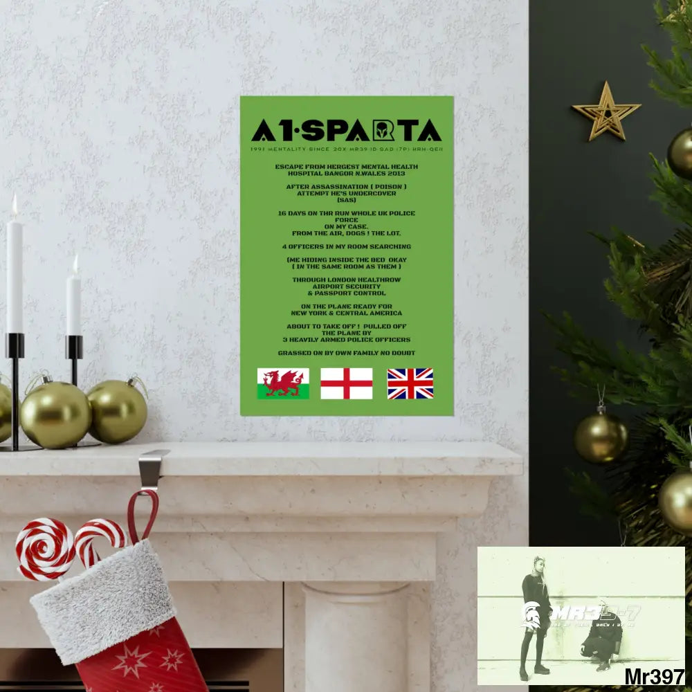 A1-Sparta Escape from Hergest MH Hospital 2013 Matte Vertical Posters Poster