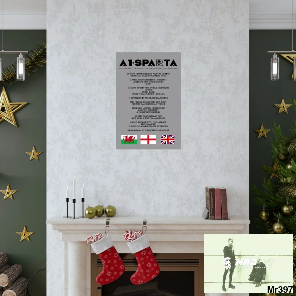 A1-Sparta Escape from Hergest MH Hospital 2013 Matte Vertical Posters Poster