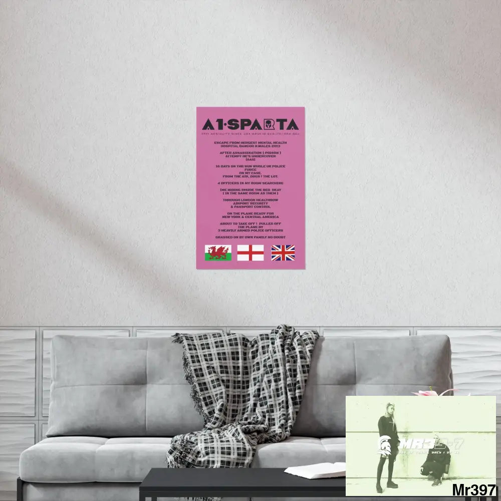 A1-Sparta Escape from Hergest MH Hospital 2013 Matte Vertical Posters Poster