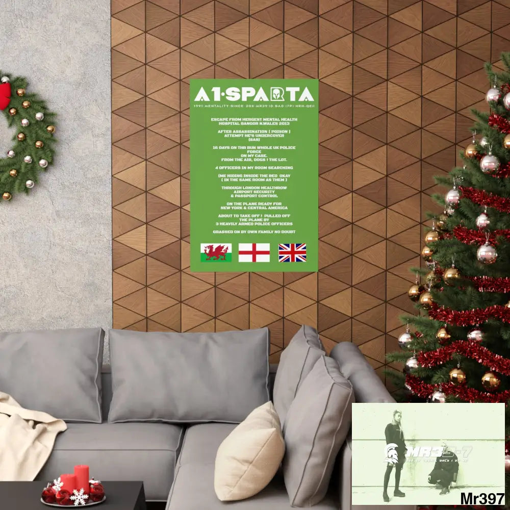 A1-Sparta Escape from Hergest MH Hospital 2013 Matte Vertical Posters Poster