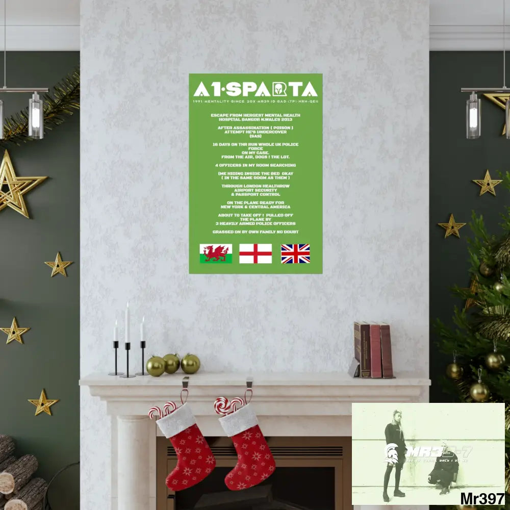 A1-Sparta Escape from Hergest MH Hospital 2013 Matte Vertical Posters Poster