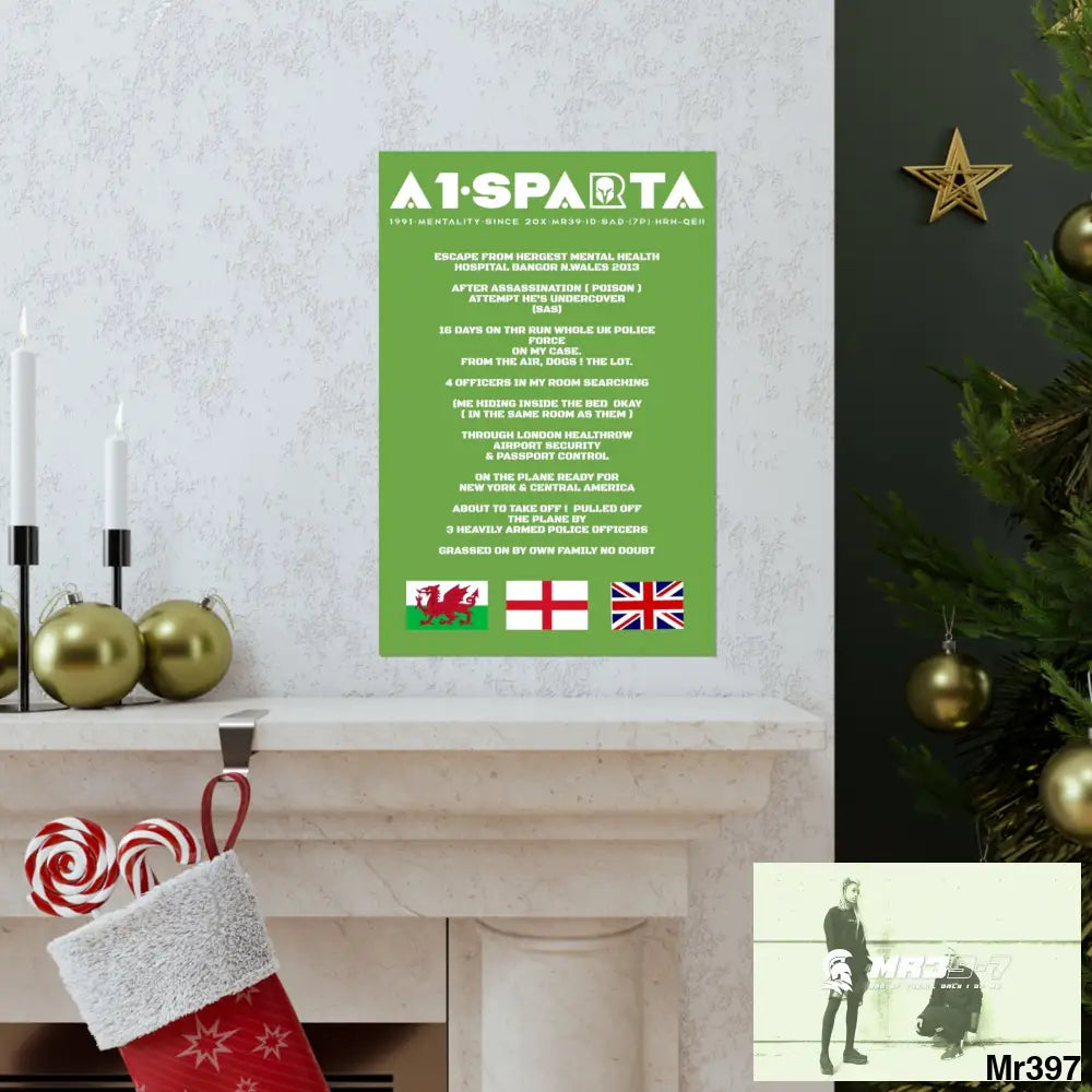 A1-Sparta Escape from Hergest MH Hospital 2013 Matte Vertical Posters Poster