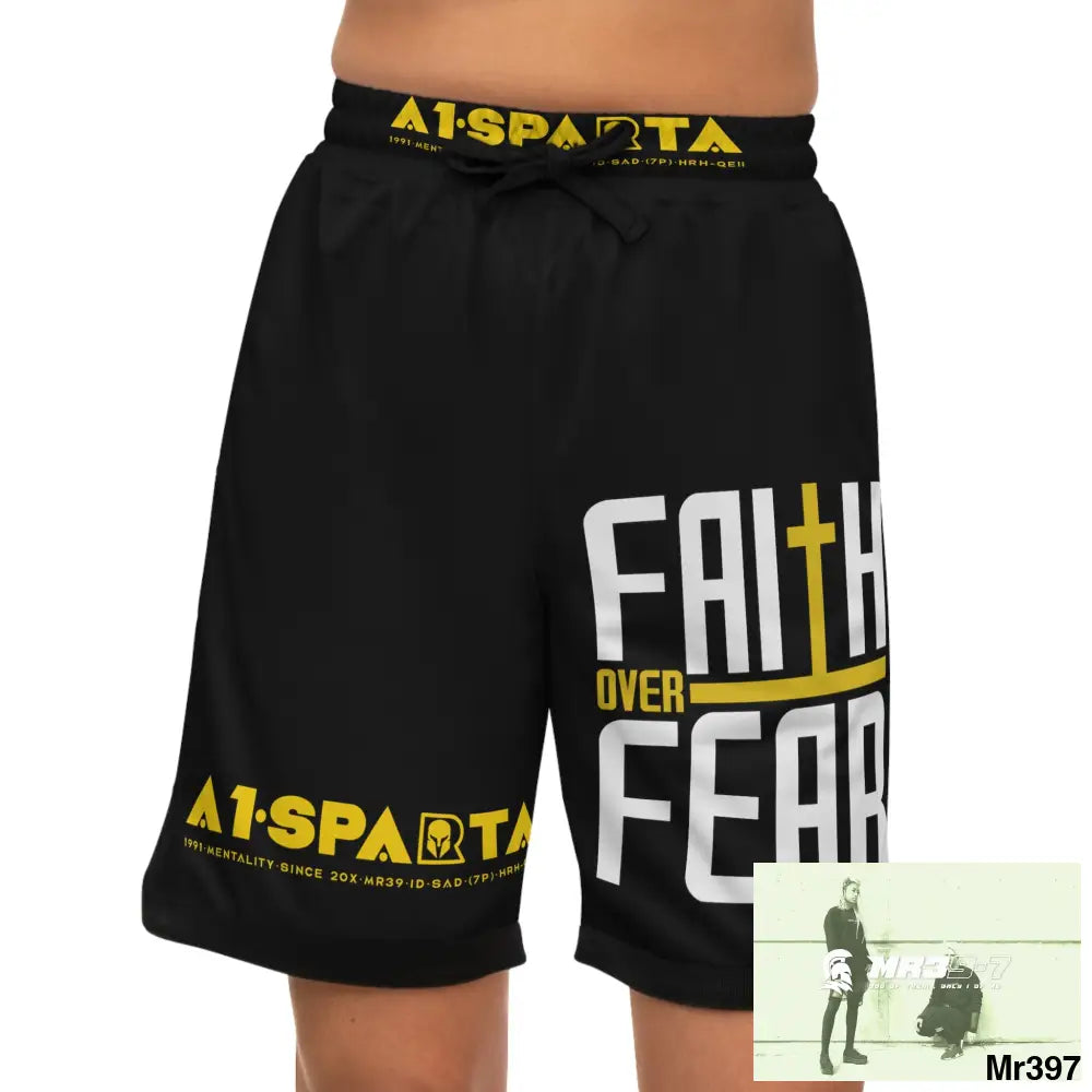 A1-Sparta Faith over Fear Basketball Rib Shorts (AOP) All Over Prints