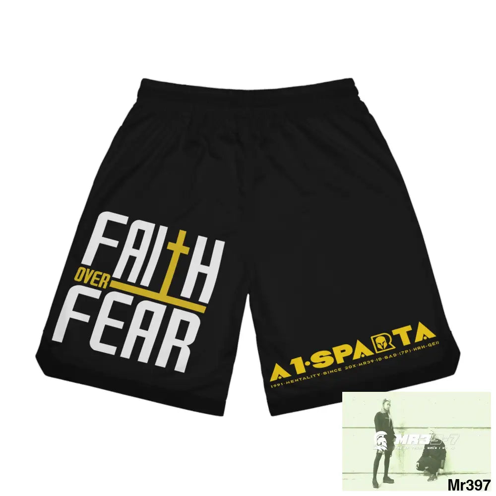 A1-Sparta Faith over Fear Basketball Rib Shorts (AOP) All Over Prints