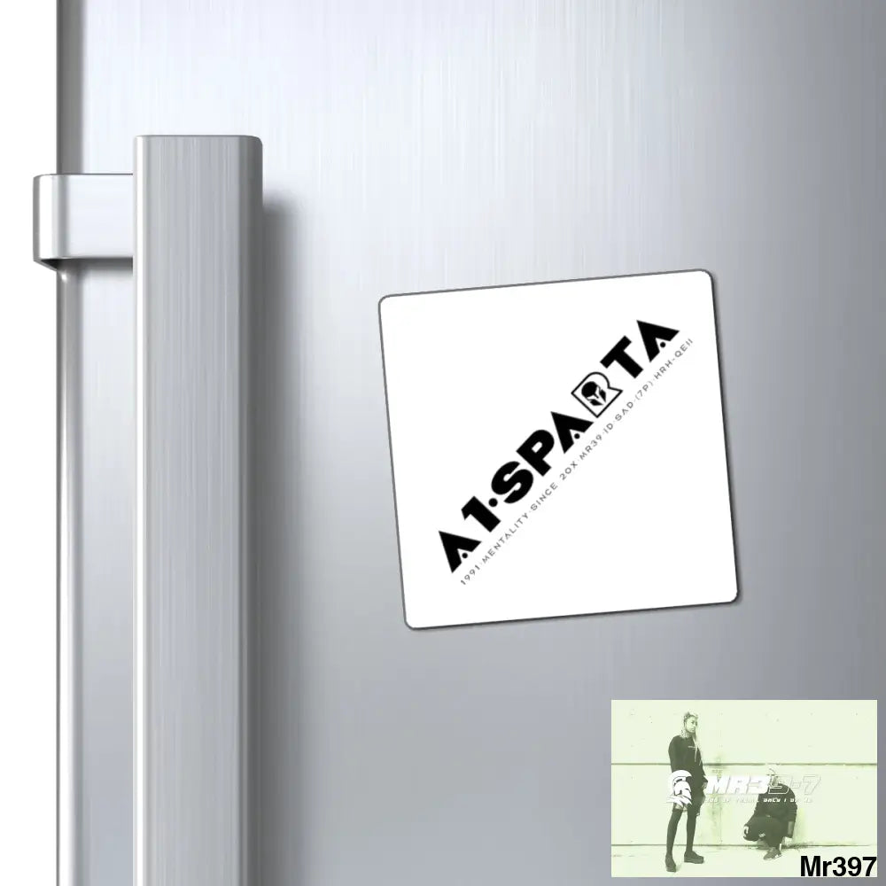 A1-Sparta Fridge Magnet 3’’ × 3’’ Paper products