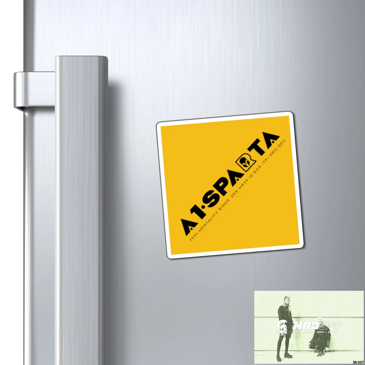 A1-Sparta Fridge Magnet 3’’ × 3’’ Paper products