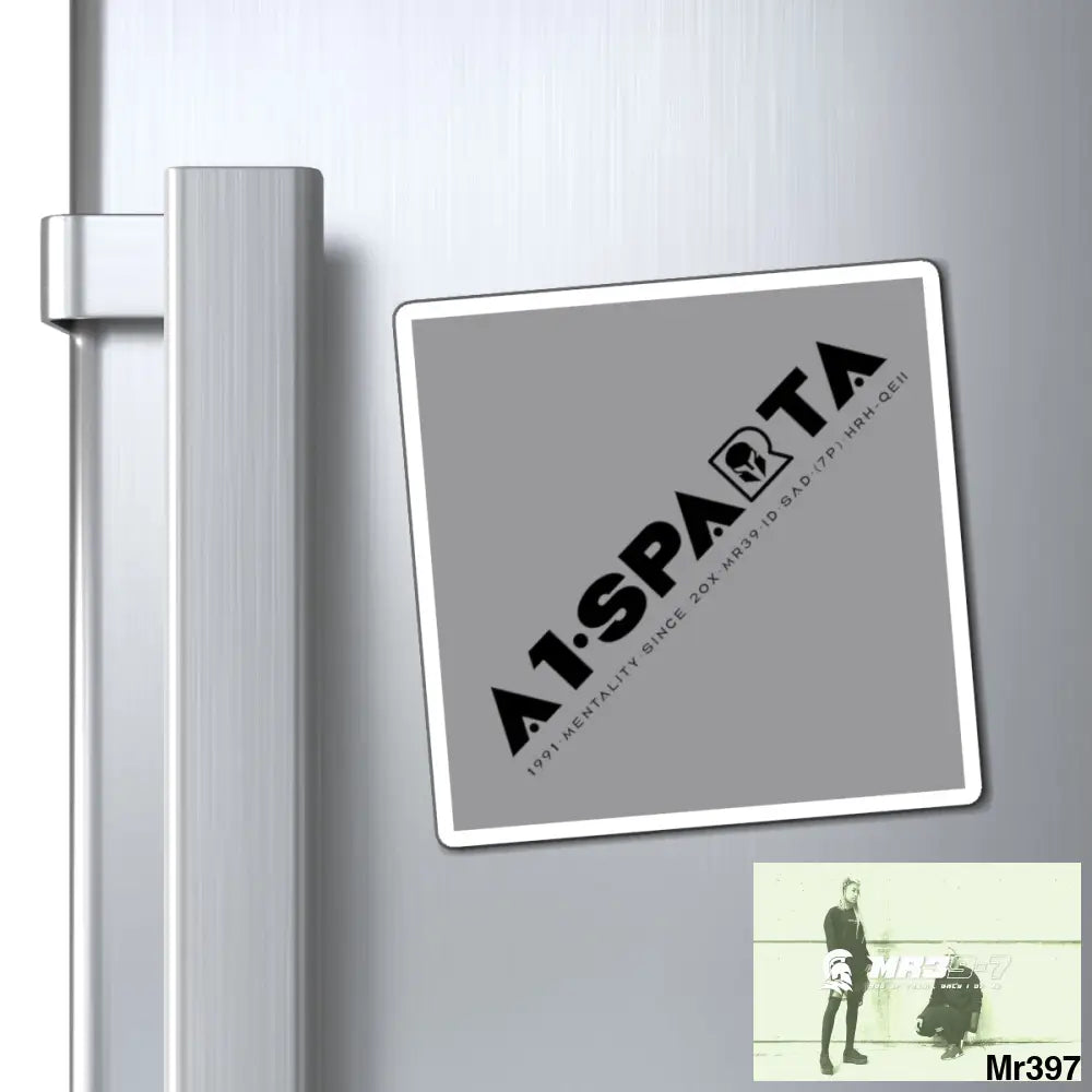A1-Sparta Fridge Magnet 4’’ × 4’’ Paper products