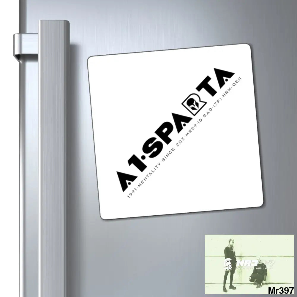 A1-Sparta Fridge Magnet 6’’ × 6’’ Paper products