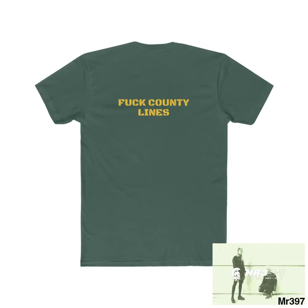 A1-Sparta FUCK COUNTY LINES Men’s Cotton Crew Tee T-Shirt
