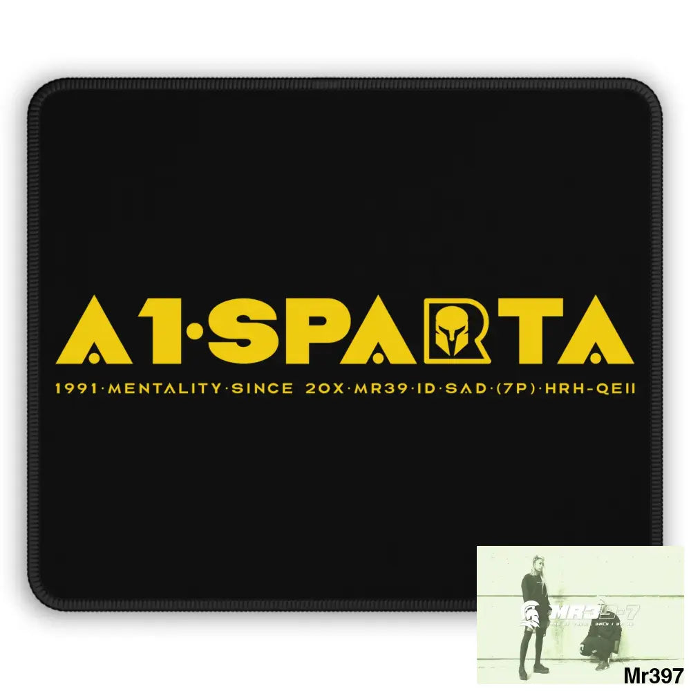 A1.Sparta Gaming Mouse Pad Rectangle / 9’’ × 7’’ Home Decor