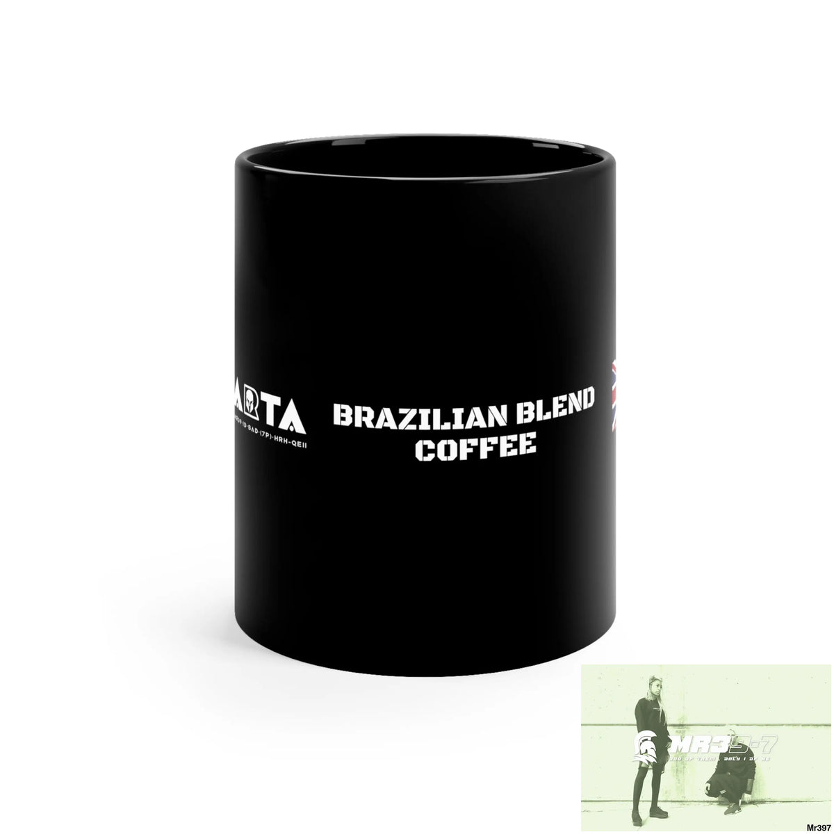 A1•Sparta GBR Brazilian Blend Coffee 11oz Black Mug 11oz Mug