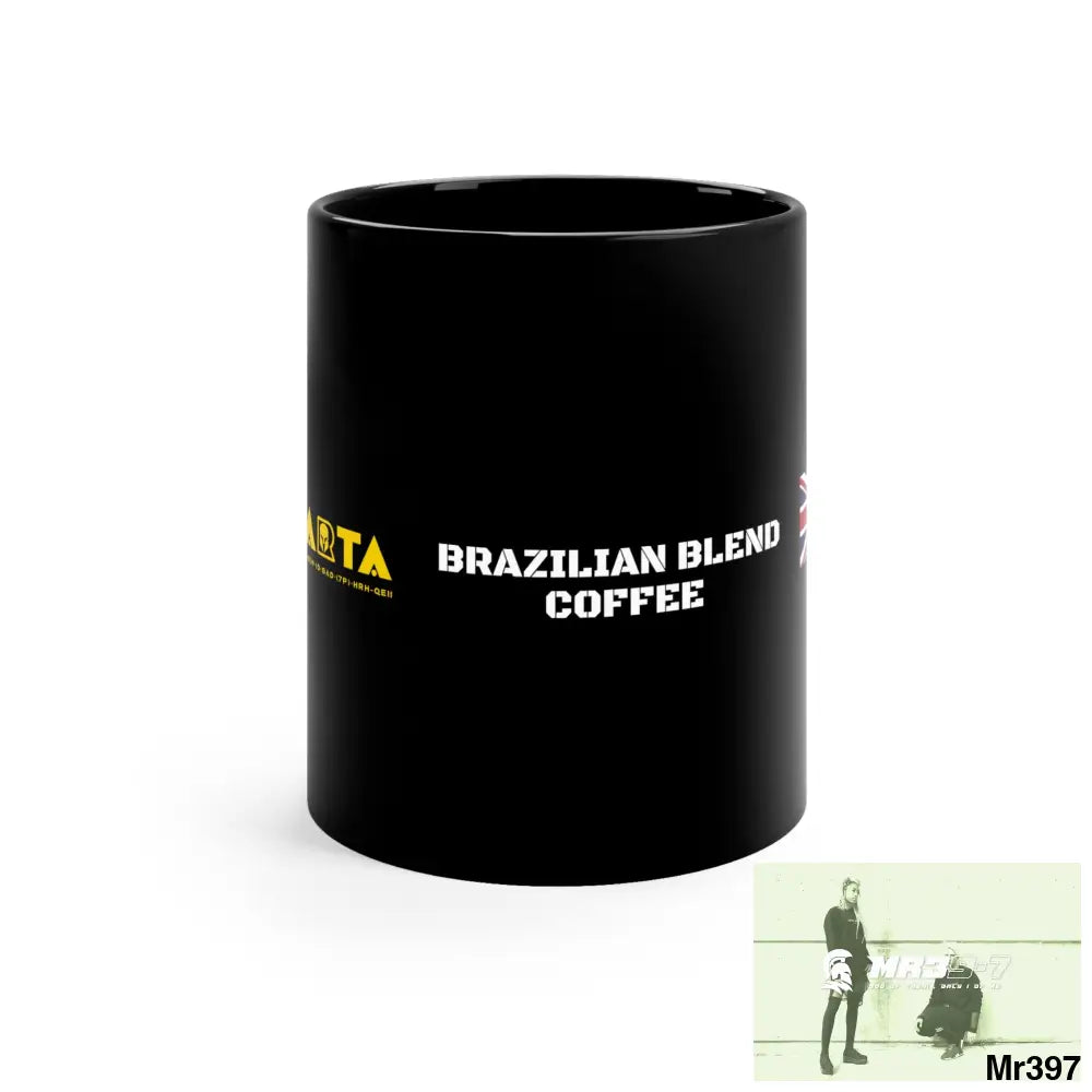 A1•Sparta GBR Brazilian Blend Coffee 11oz Black Mug 11oz Mug