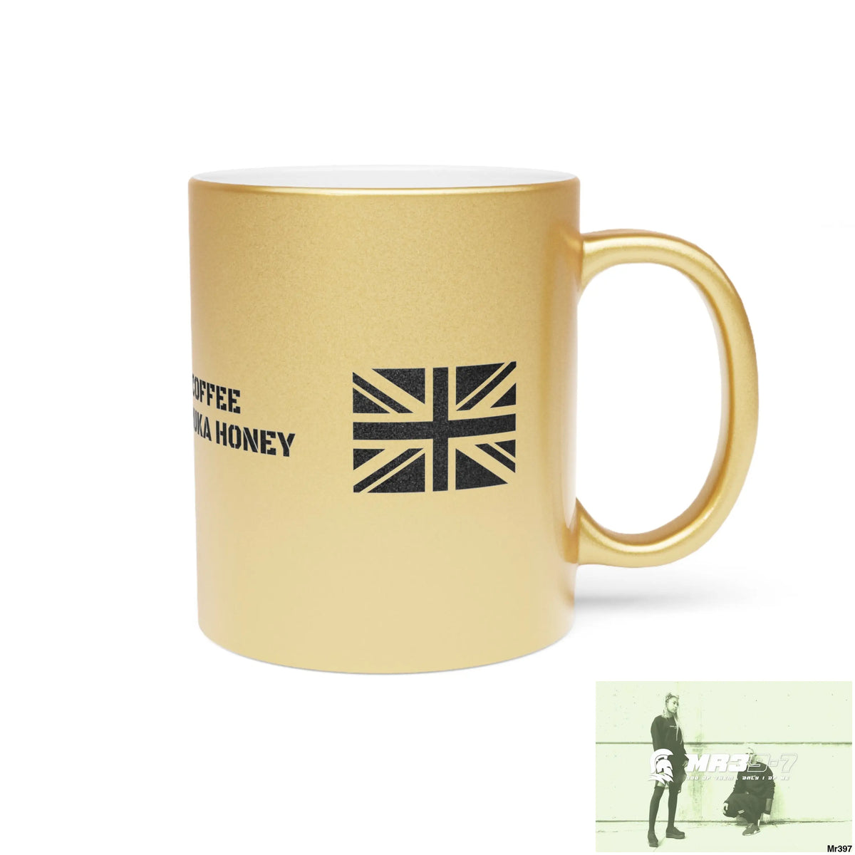 A1•Sparta GBR Coffee Manuka Honey Metallic Mug (Silver\Gold) Mug