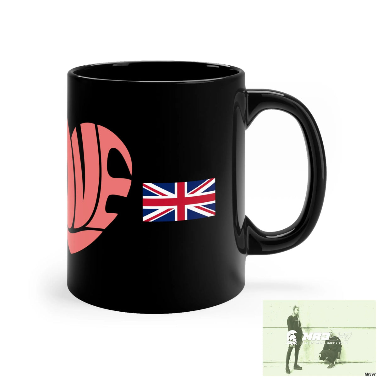 A1•Sparta GBR Love 11oz Black Mug 11oz Mug