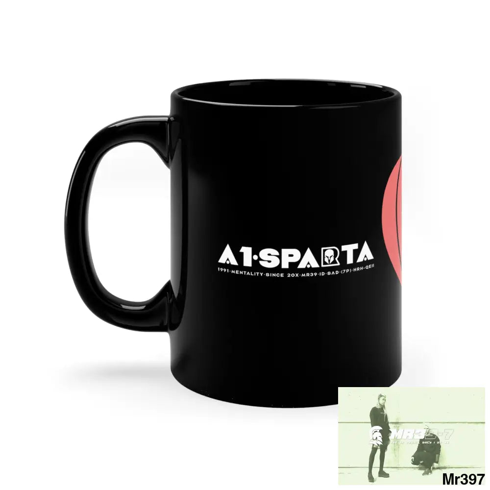 A1•Sparta GBR Love 11oz Black Mug 11oz Mug