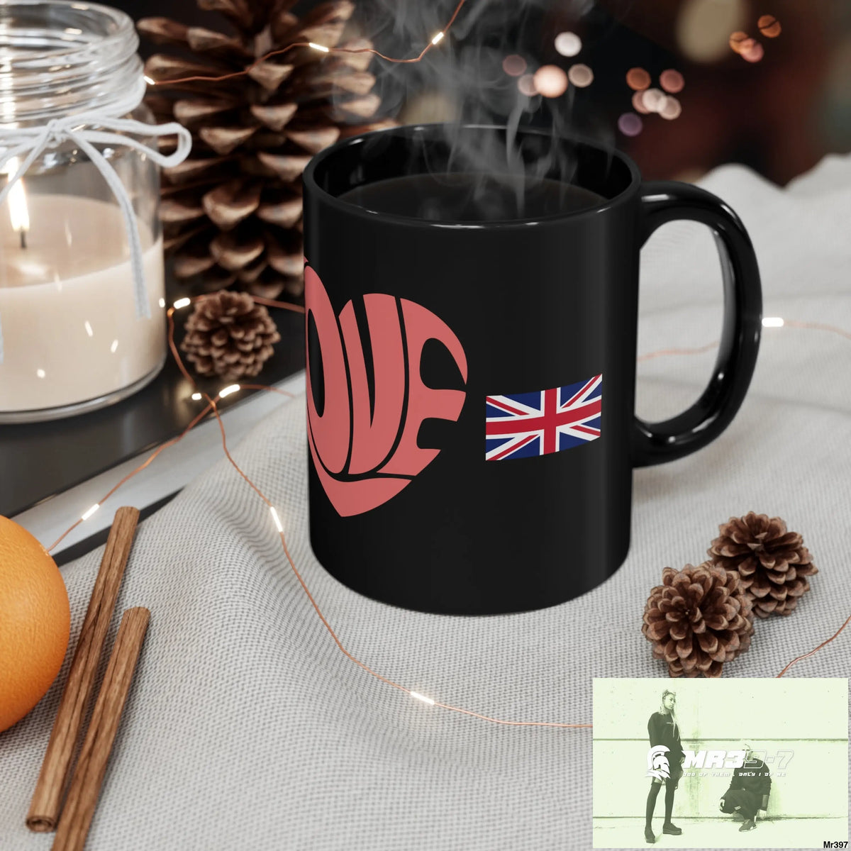 A1•Sparta GBR Love 11oz Black Mug 11oz Mug