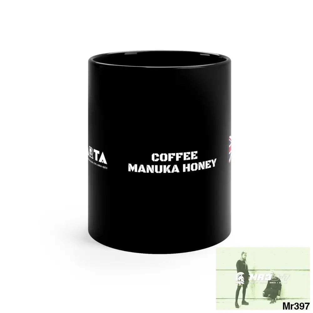 A1- Sparta GBR Manuka Honey Coffee 11oz Black Mug 11oz Mug