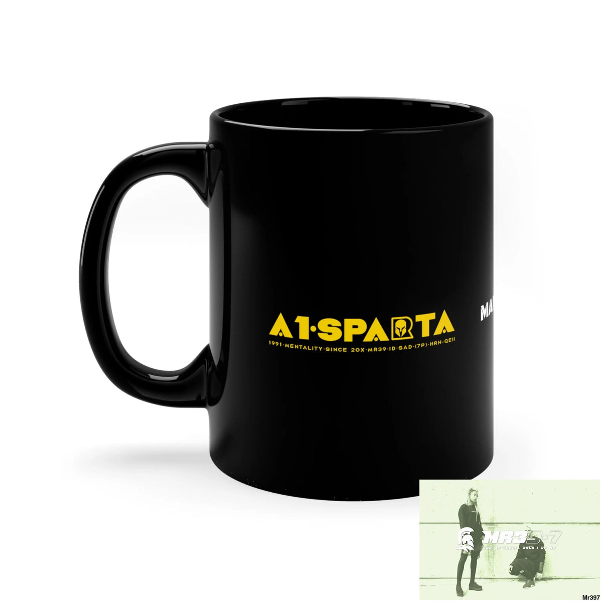 A1- Sparta GBR Manuka Honey Coffee 11oz Black Mug 11oz Mug