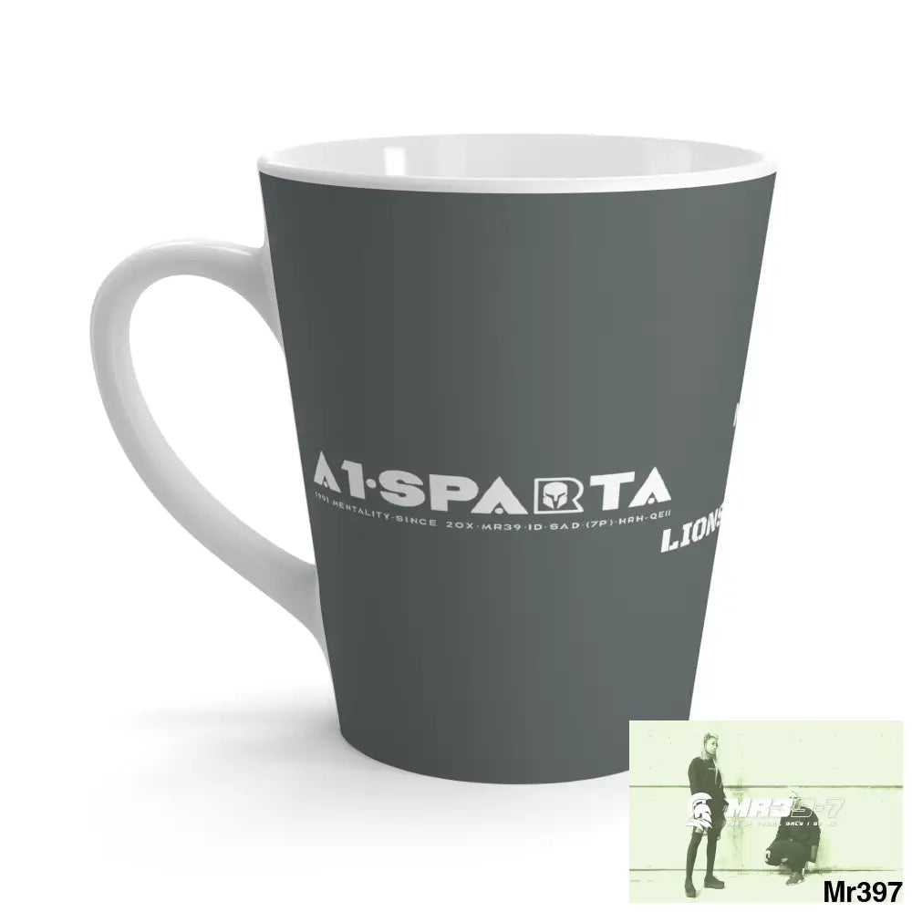 A1•Sparta GBR Mushroom Coffee Fusion Lions Mane & chaga Latte Mug 12 oz 12oz Mug