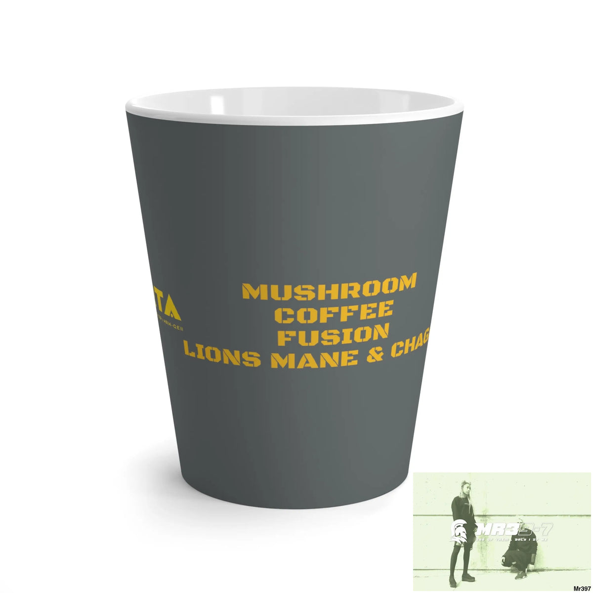 A1•Sparta GBR Mushroom Coffee Fusion Lions Mane & chaga Latte Mug 12 oz 12oz Mug