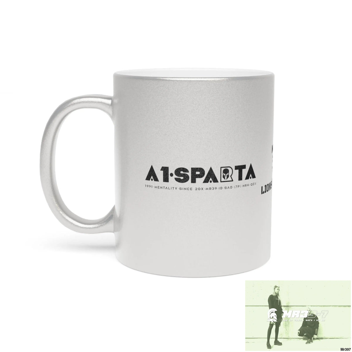 A1•Sparta GBR Mushroom Coffee Fusion Lions Mane & Chaga Metallic Mug (Silver\Gold) Mug