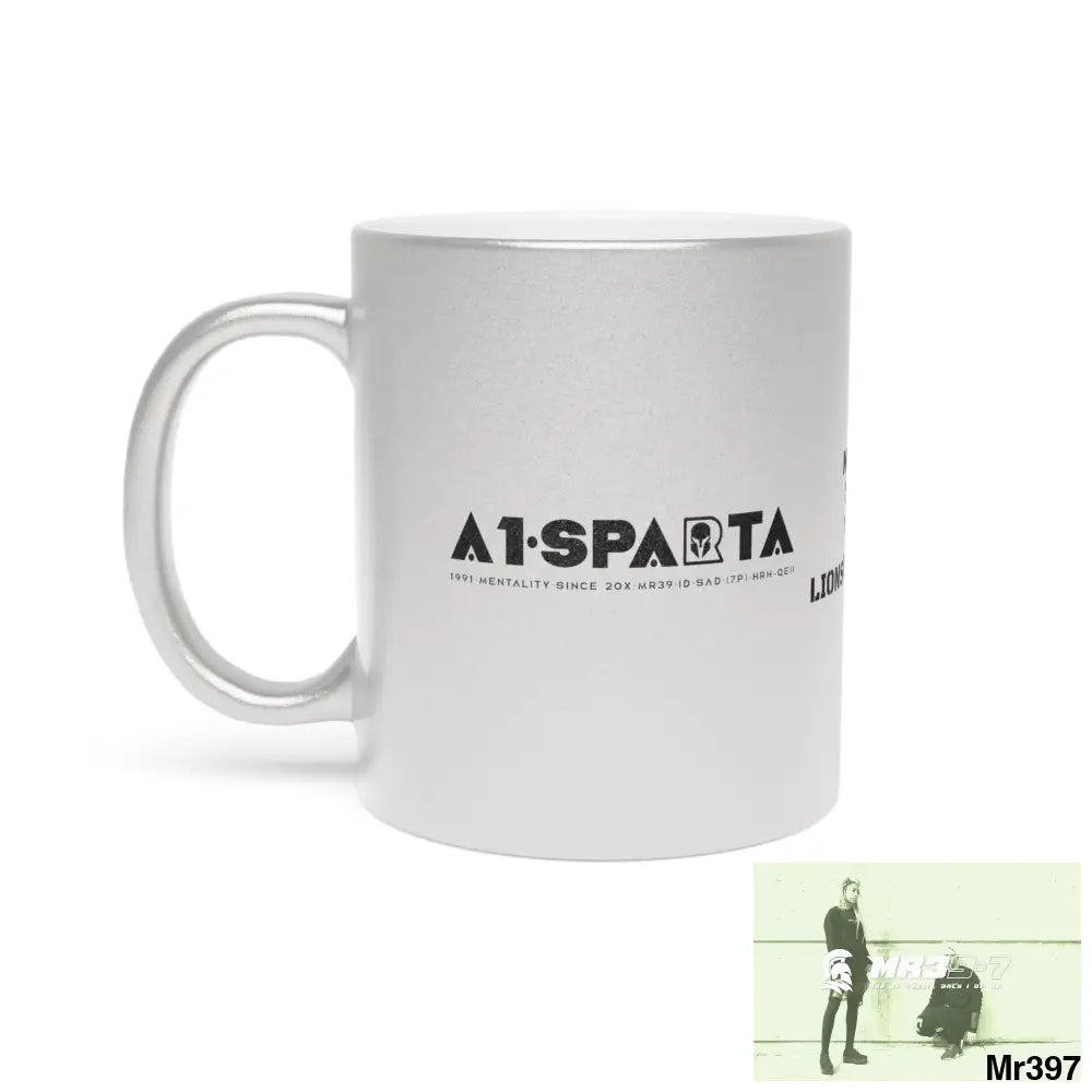 A1•Sparta GBR Mushroom Coffee Fusion Lions Mane & Chaga Metallic Mug (Silver\Gold) Mug