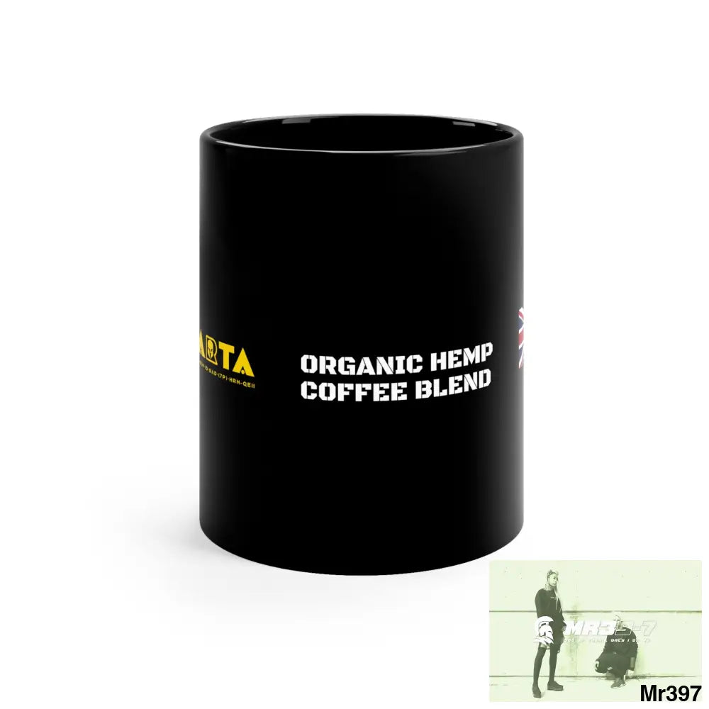 A1•Sparta GBR Organic Hemp Coffee Blend 11oz Black Mug 11oz Mug