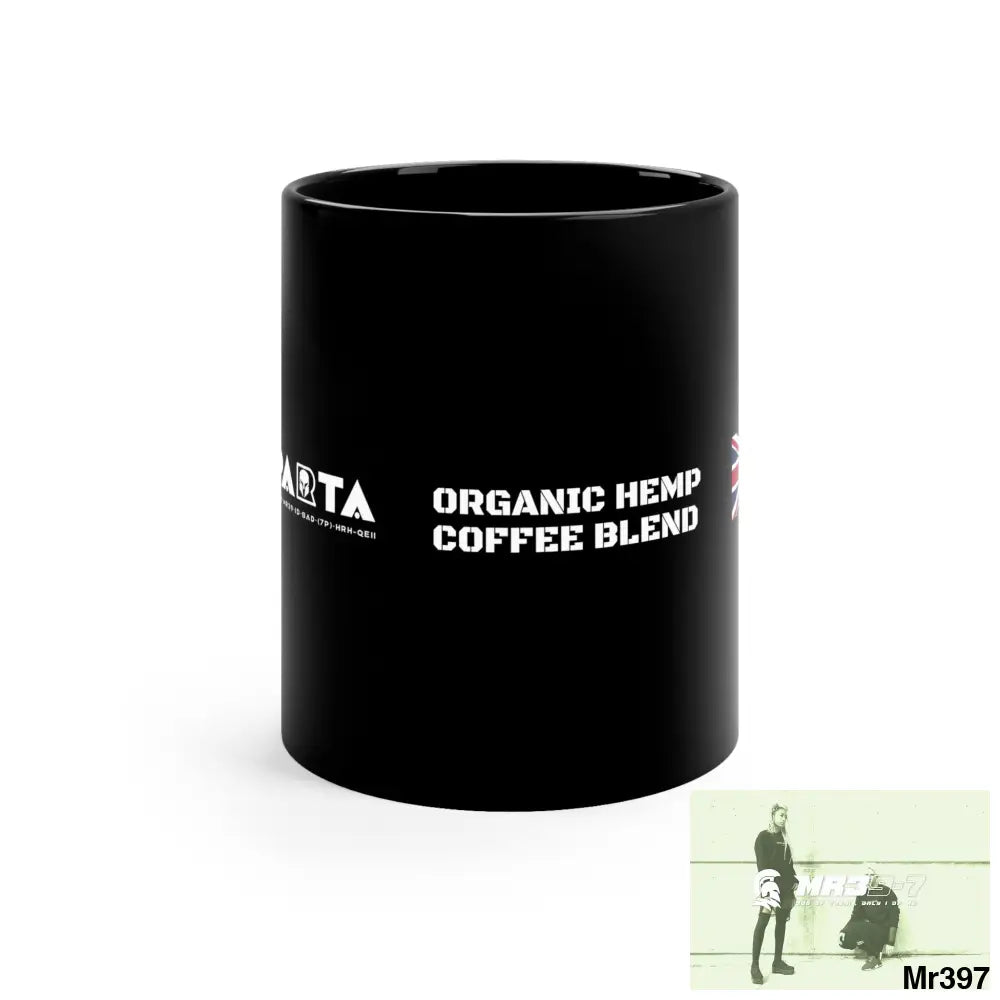 A1•Sparta GBR Organic Hemp Coffee Blend 11oz Black Mug 11oz Mug