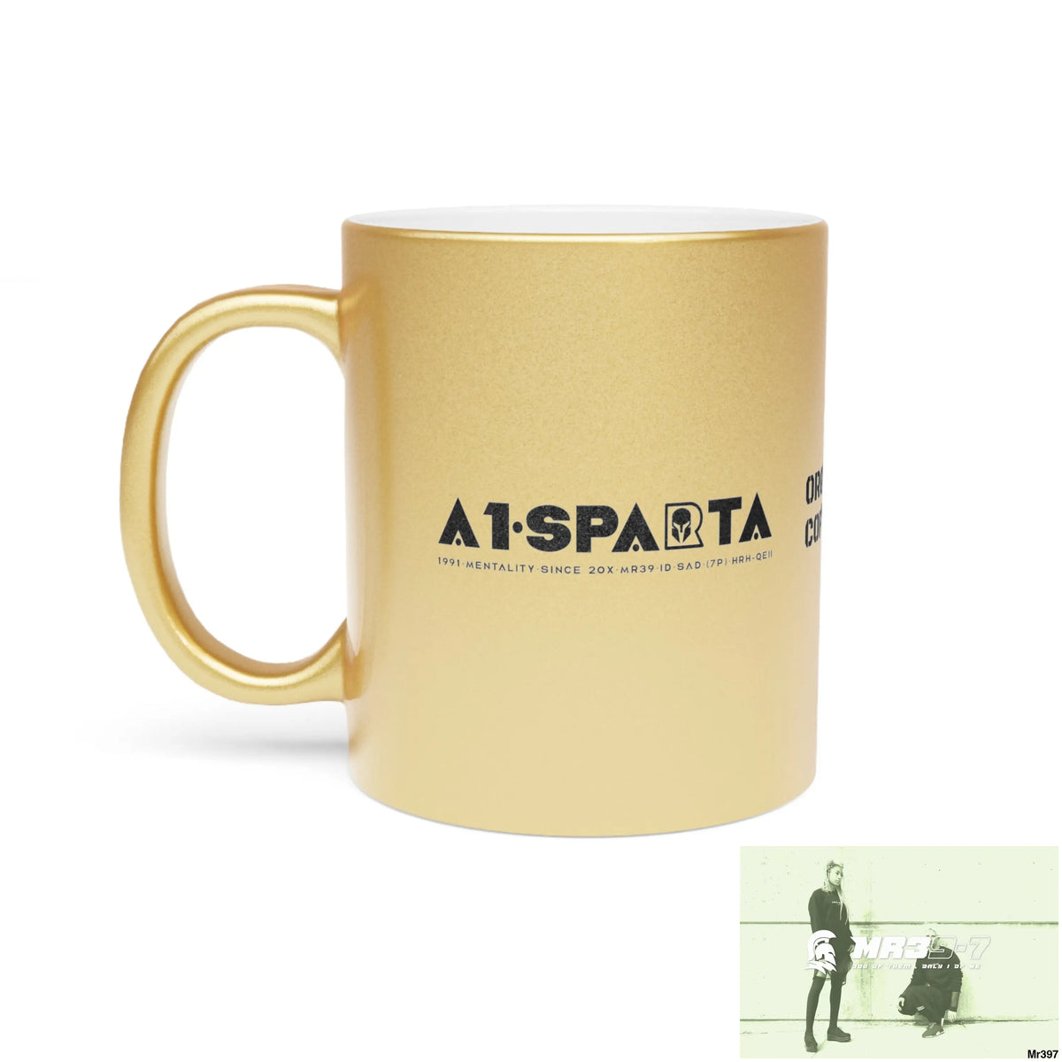 A1•Sparta GBR Organic Hemp Coffee blend Metallic Mug (Silver\Gold) Mug