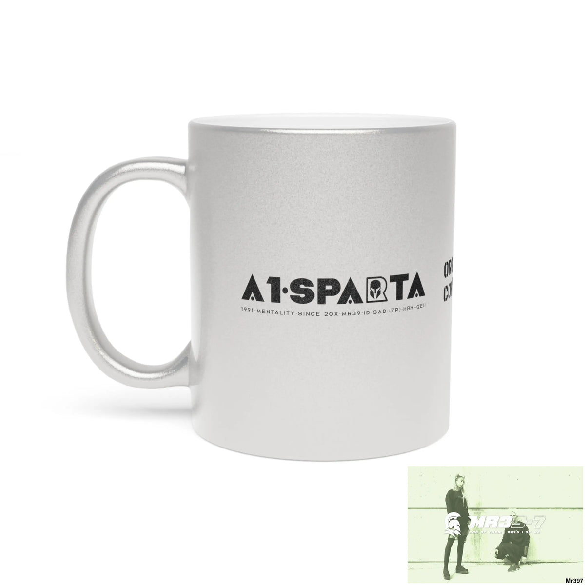 A1•Sparta GBR Organic Hemp Coffee blend Metallic Mug (Silver\Gold) Mug