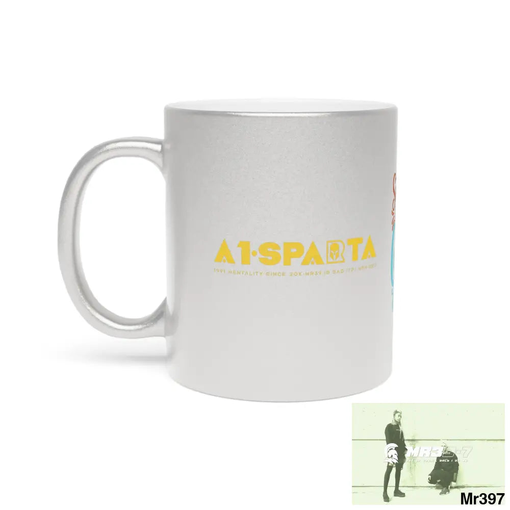 A1•Sparta GBR Tactical Sunshine & Coffee Metallic Mug (Silver\Gold) Mug