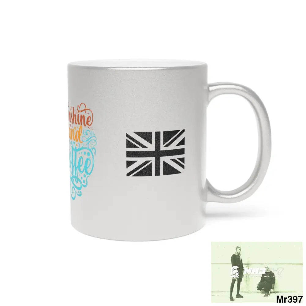 A1•Sparta GBR Tactical Sunshine & Coffee Metallic Mug (Silver\Gold) Mug