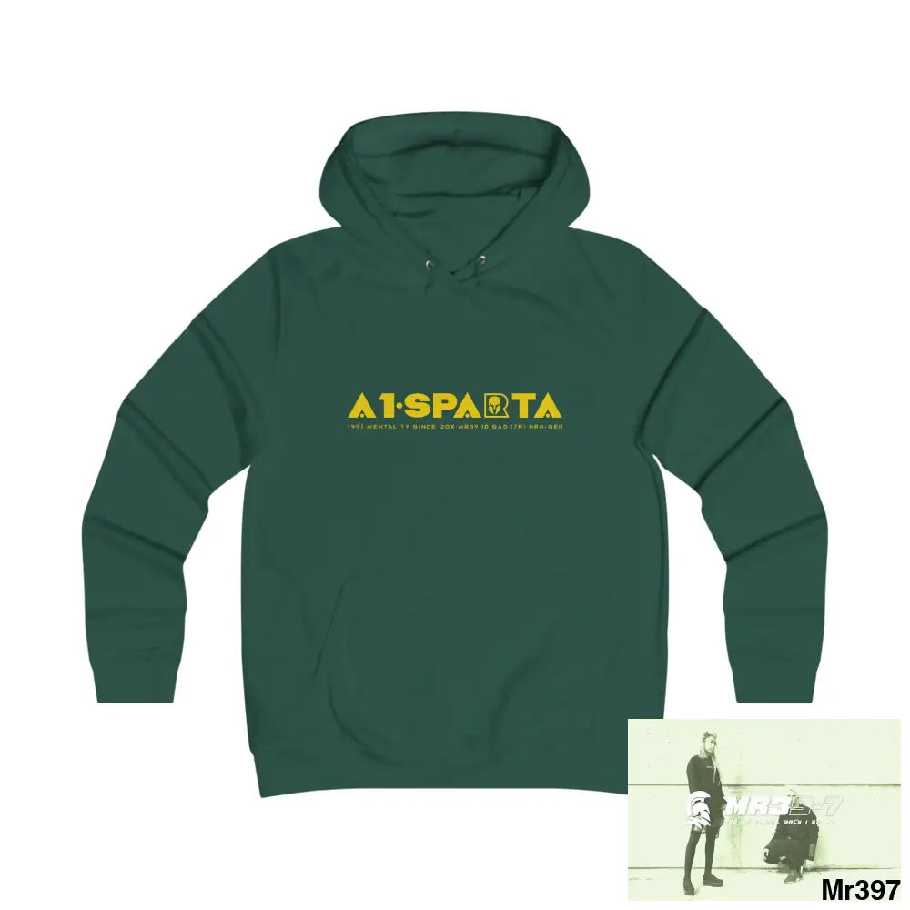 A1- Sparta Girlie College Hoodie S / Bottle Green Hoodie