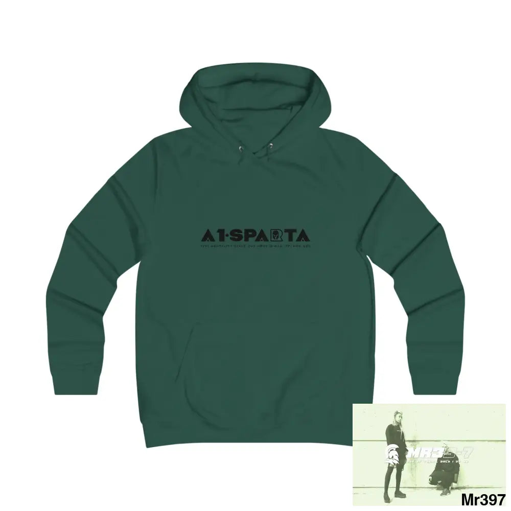 A1- Sparta Girlie College Hoodie S / Bottle Green Hoodie