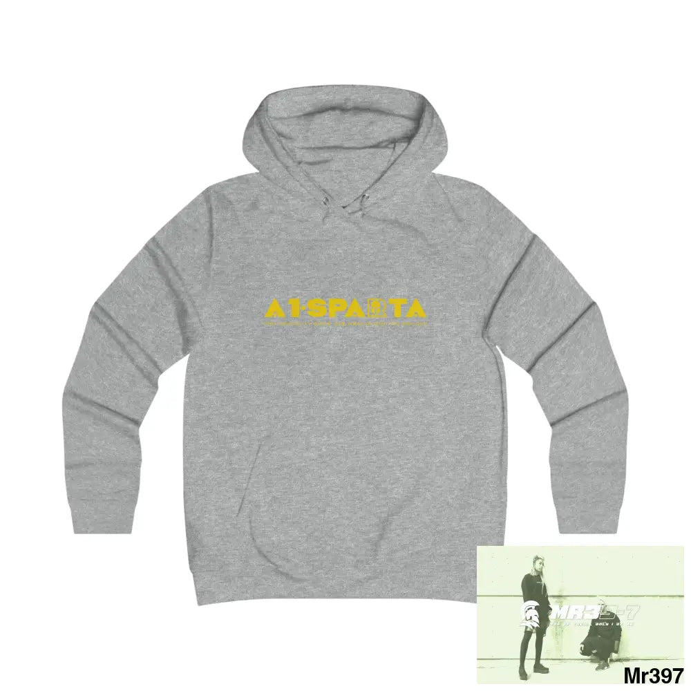 A1- Sparta Girlie College Hoodie S / Heather Grey Hoodie