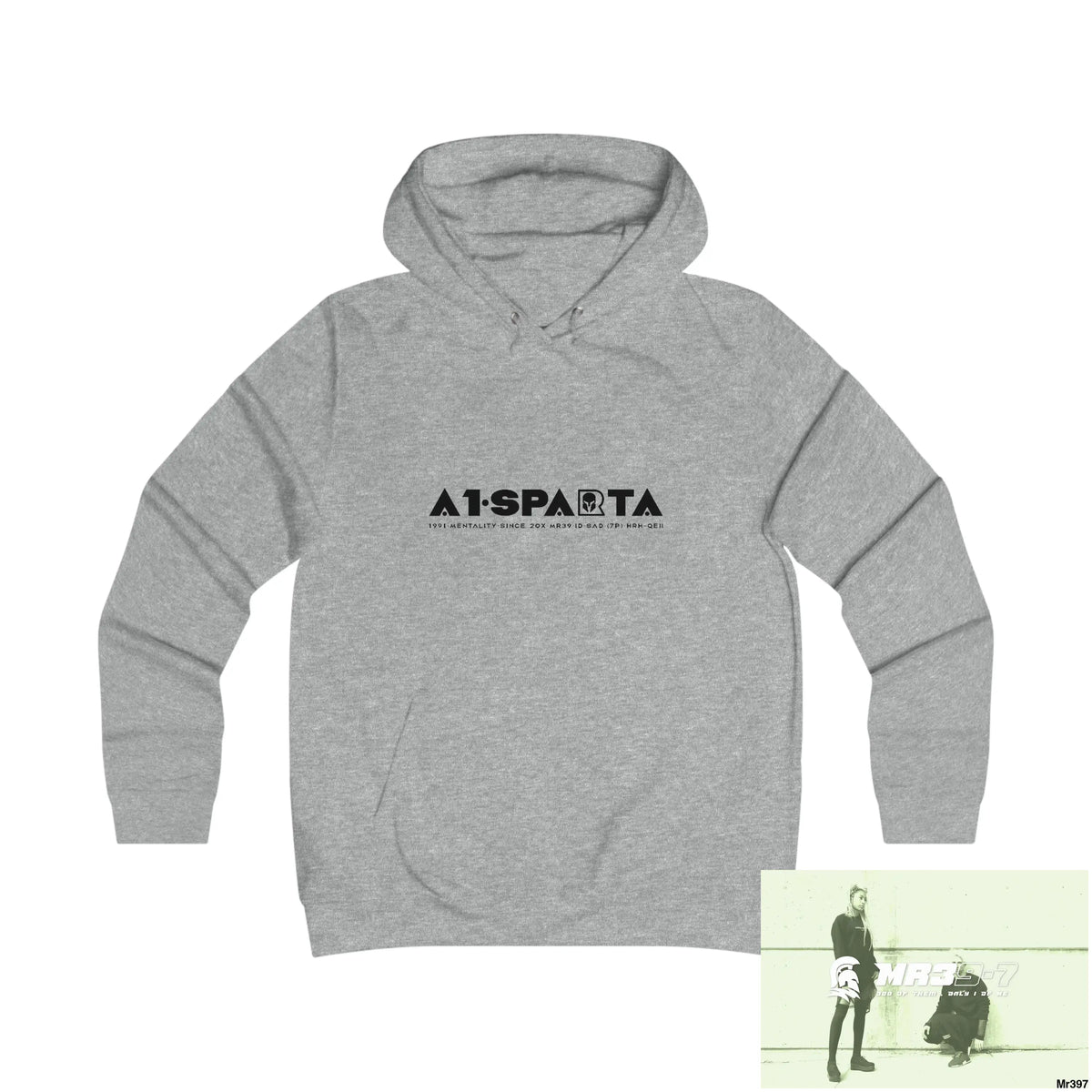 A1- Sparta Girlie College Hoodie S / Heather Grey Hoodie