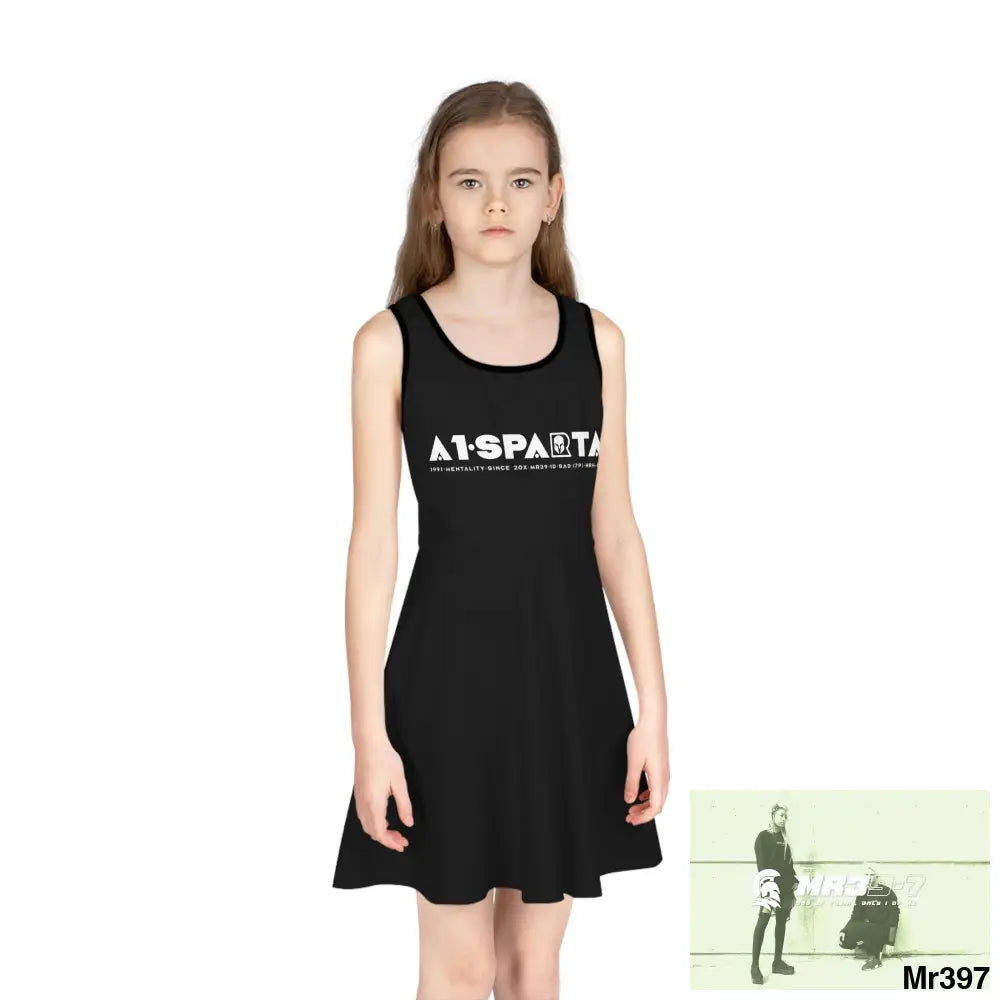 A1-Sparta Girls Sleeveless Sundress (AOP) All Over Prints