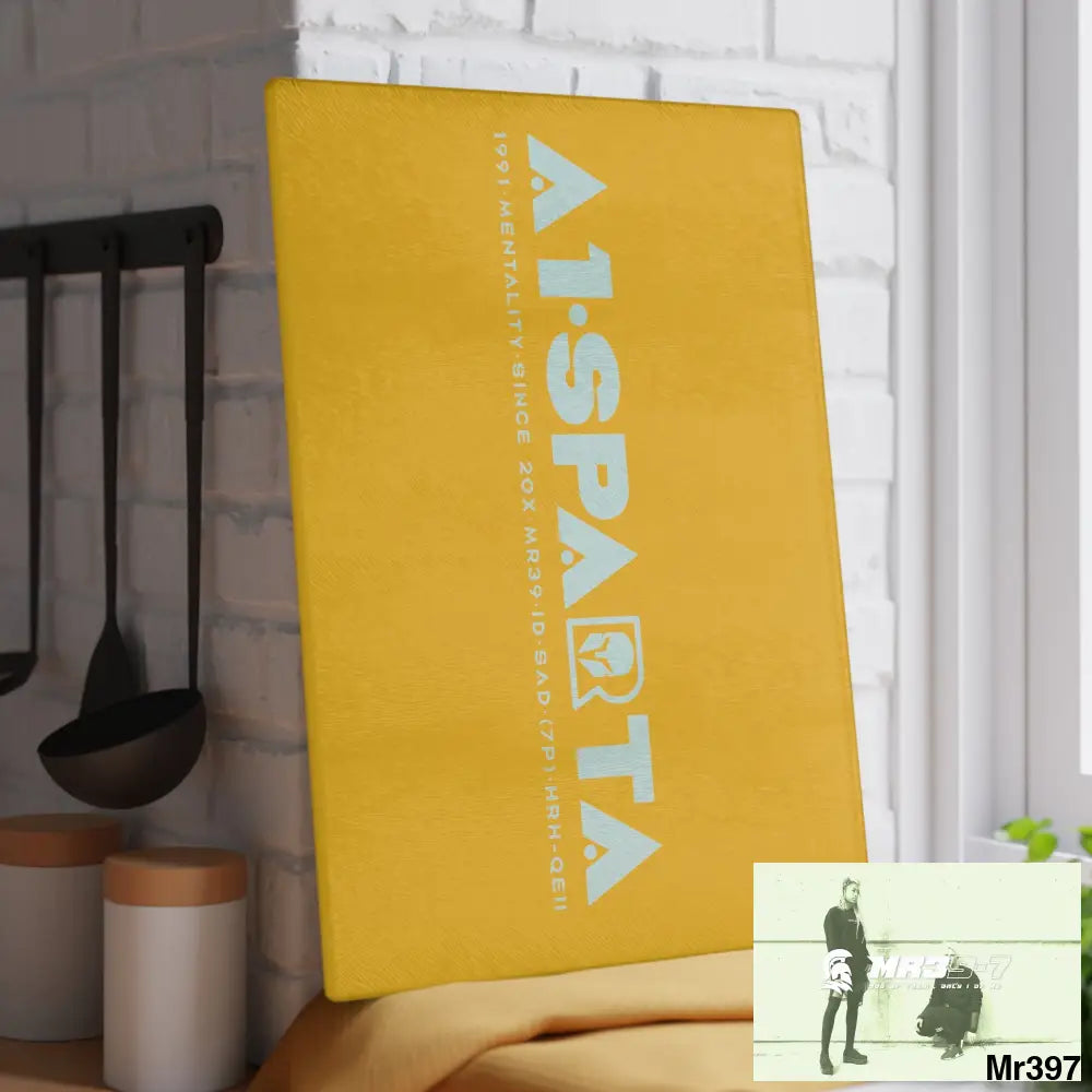 A1- Sparta Glass Cutting Board 11’’ x 15’’ / Rectangle Home Decor