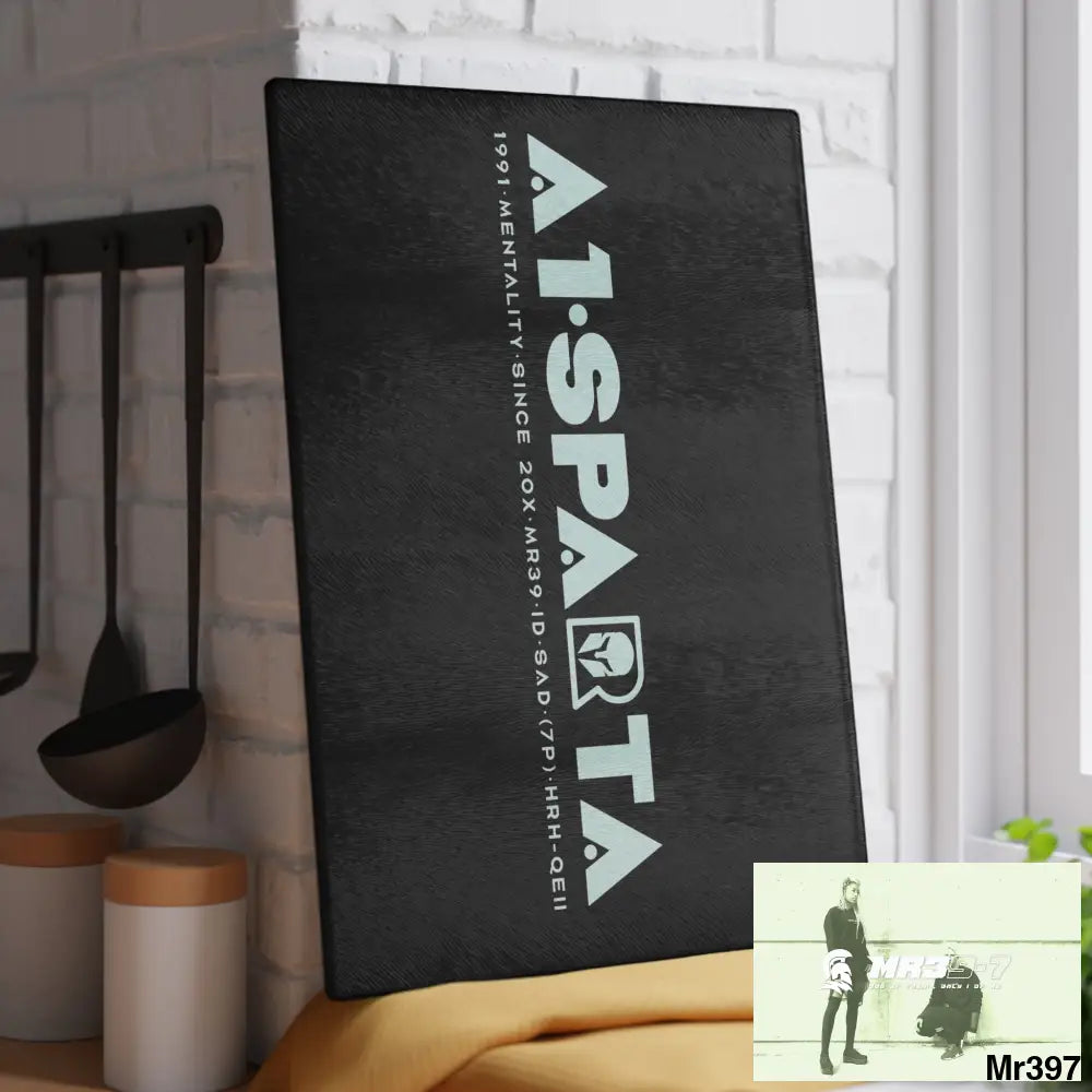 A1- Sparta Glass Cutting Board 11’’ x 15’’ / Rectangle Home Decor