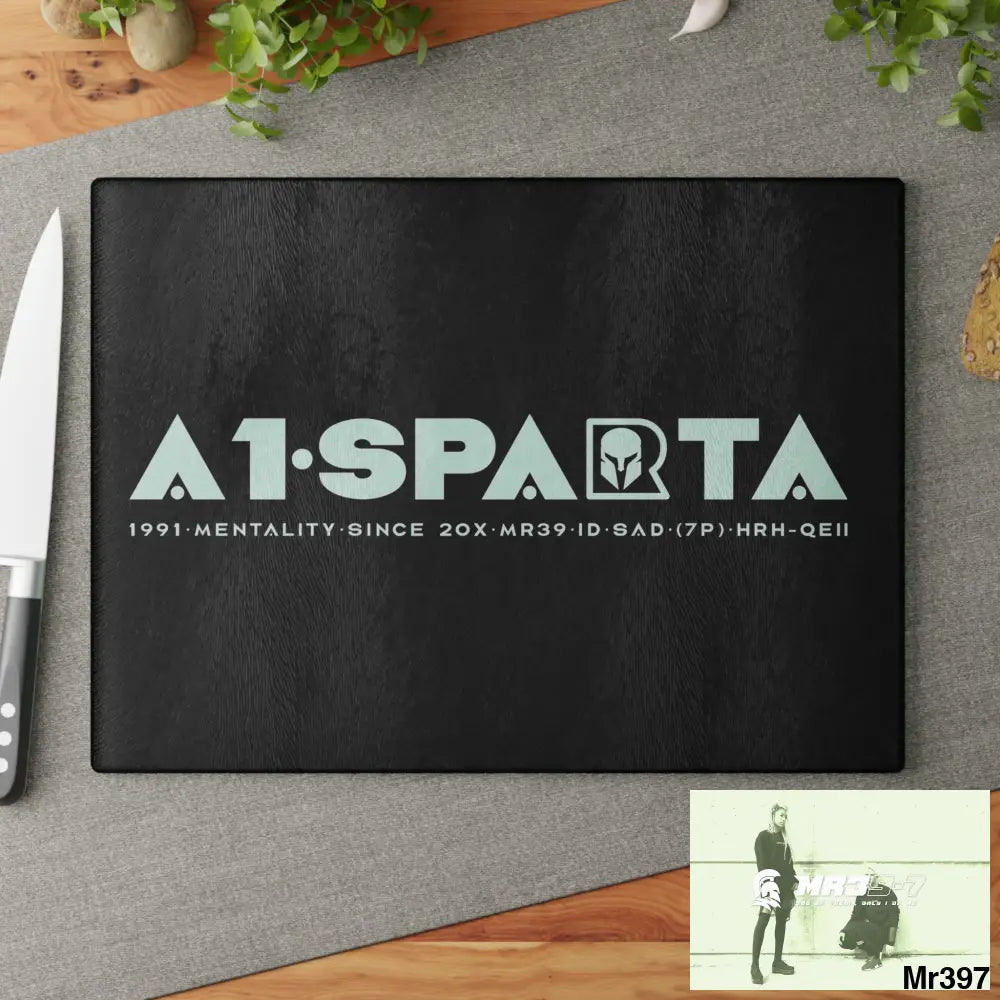 A1- Sparta Glass Cutting Board Home Decor