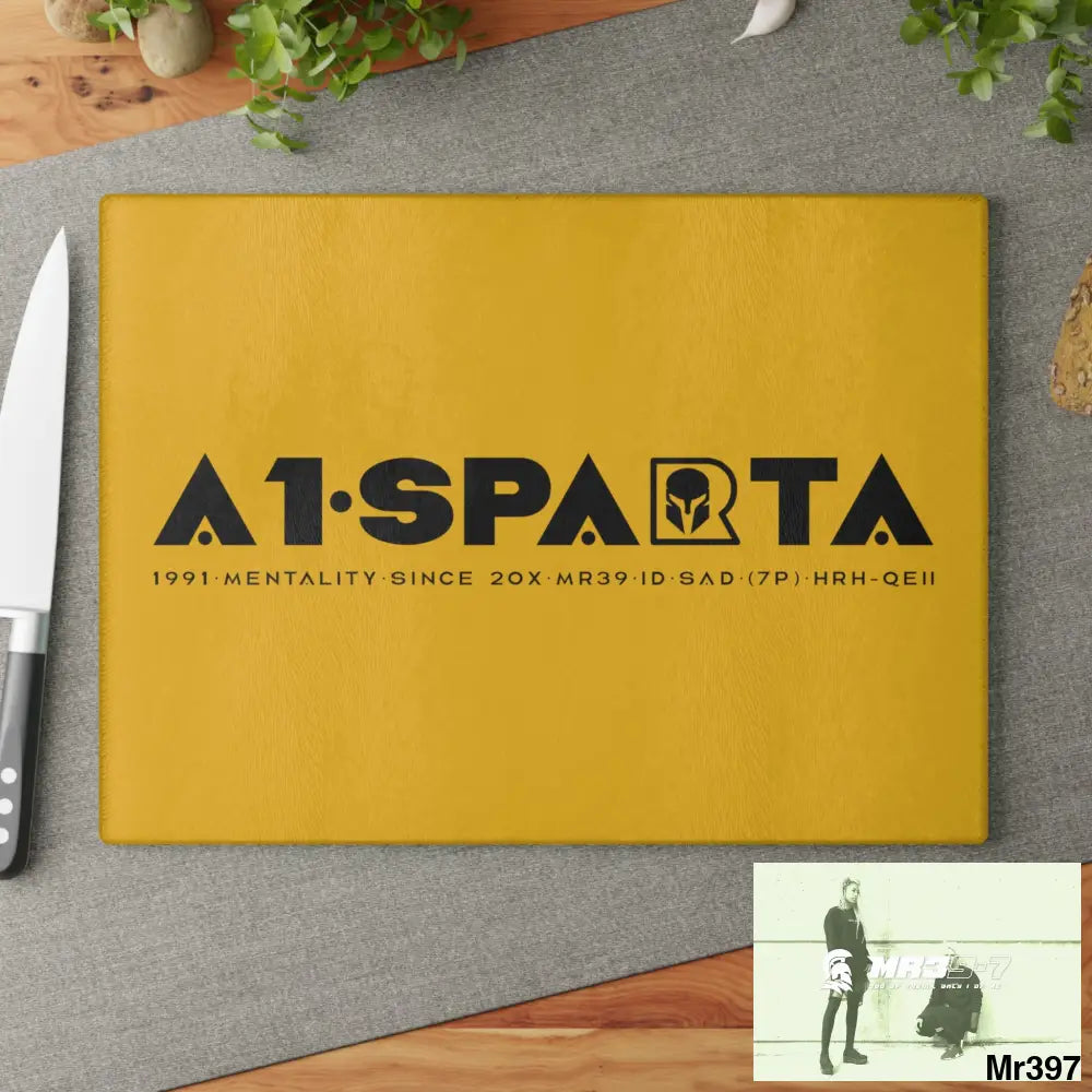 A1- Sparta Glass Cutting Board Home Decor