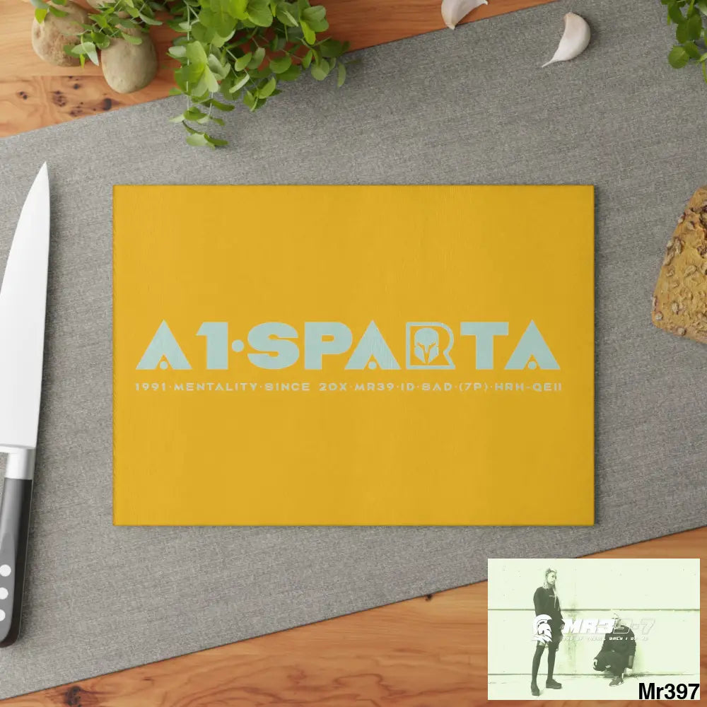 A1- Sparta Glass Cutting Board Home Decor