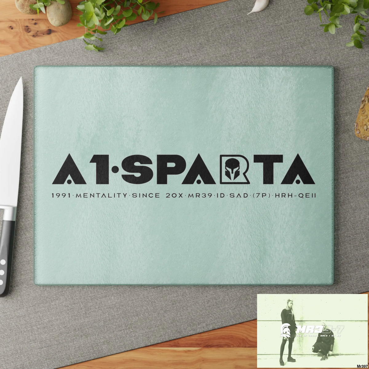 A1- Sparta Glass Cutting Board Home Decor