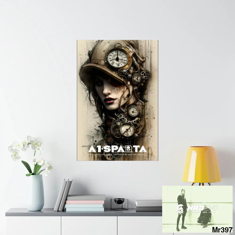 A1-Sparta Gothic Animal Super Resolution Graphic Matte Vertical Posters 27’’ x 40’’ / Matte Poster